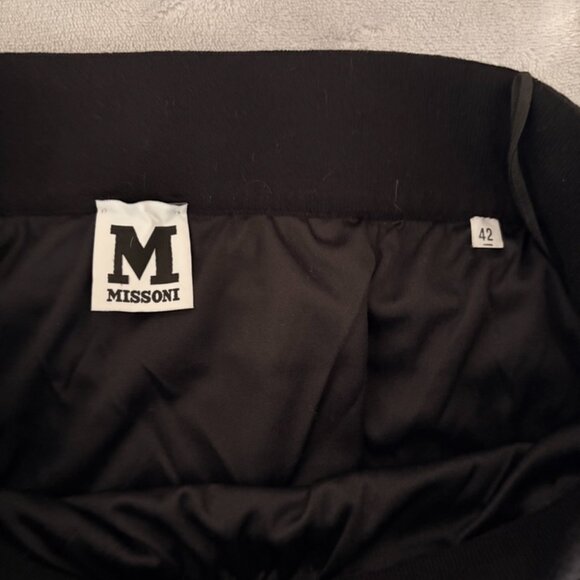 Missoni Black Midi Knit Skirt, Sz 42 - Picture 5 of 5